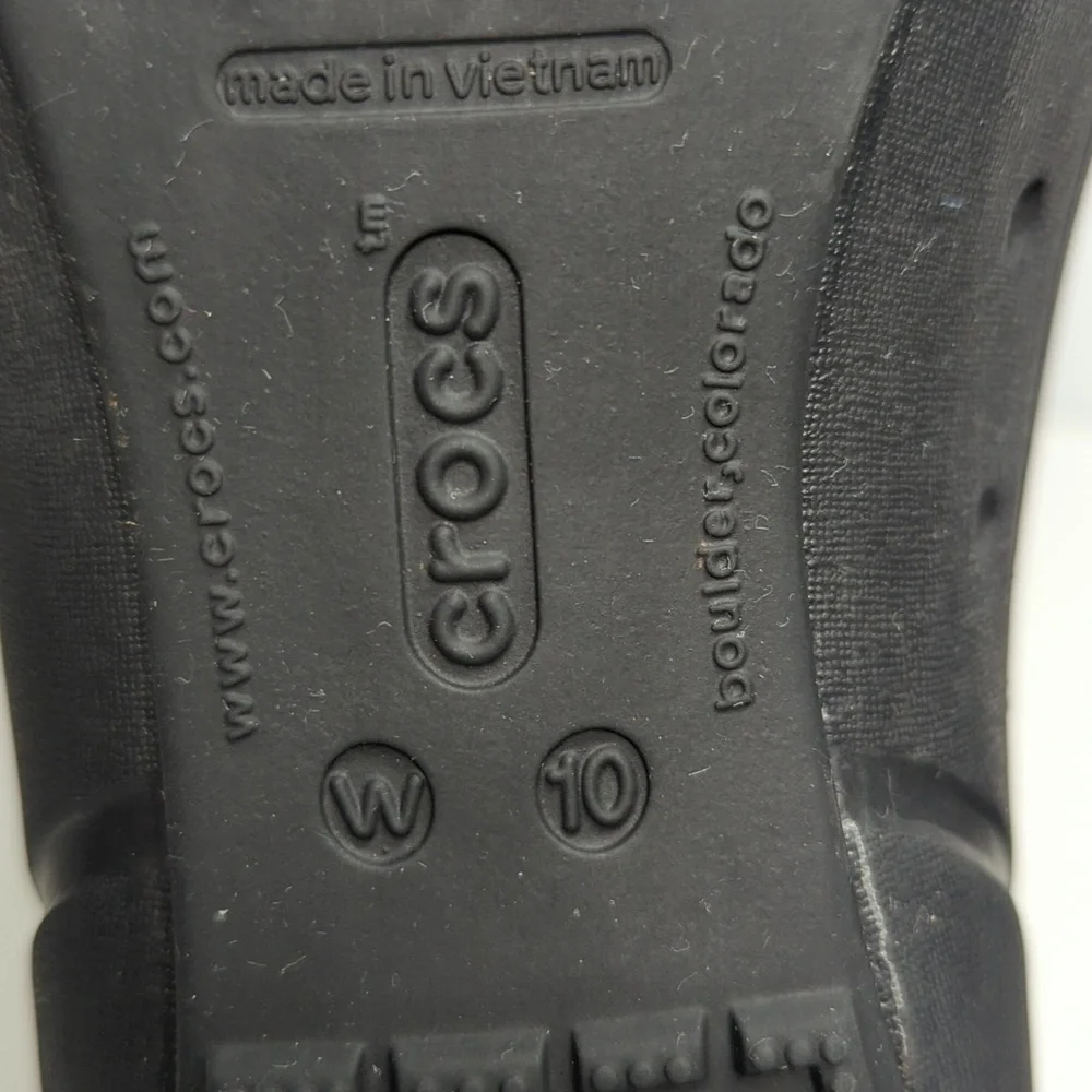 Crocs patent cap toe ballet flats Stylish Gray Women's size 10